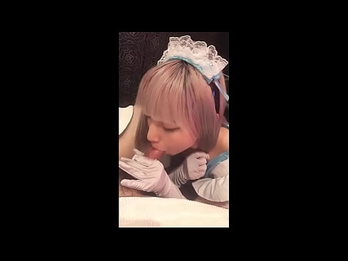 ❤️ 日本偶像 [mayuka]，法國女僕服裝，第 1 部分，口交和用乳液混蛋 ☑ 肛色情 在我們 ❌❤
